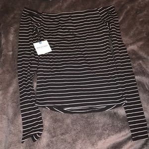 off the shoulder shirt